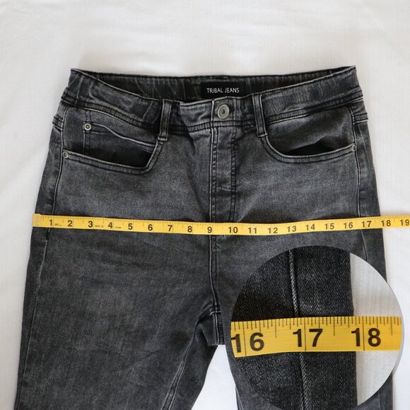 Pull on - Dark grey jeans - Size 8 - Tribal - Picture 7 of 13